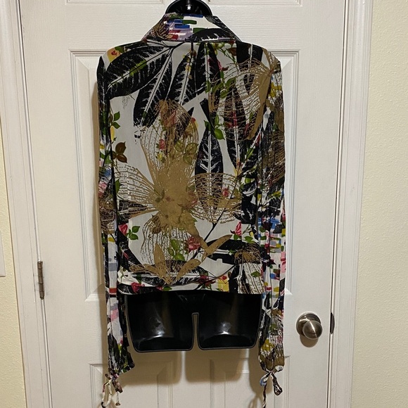 Alberto Makali Tropical Print Women's Jacket Size 12 - Picture 5 of 13